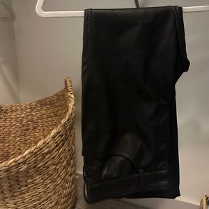 H&M faux leather pants